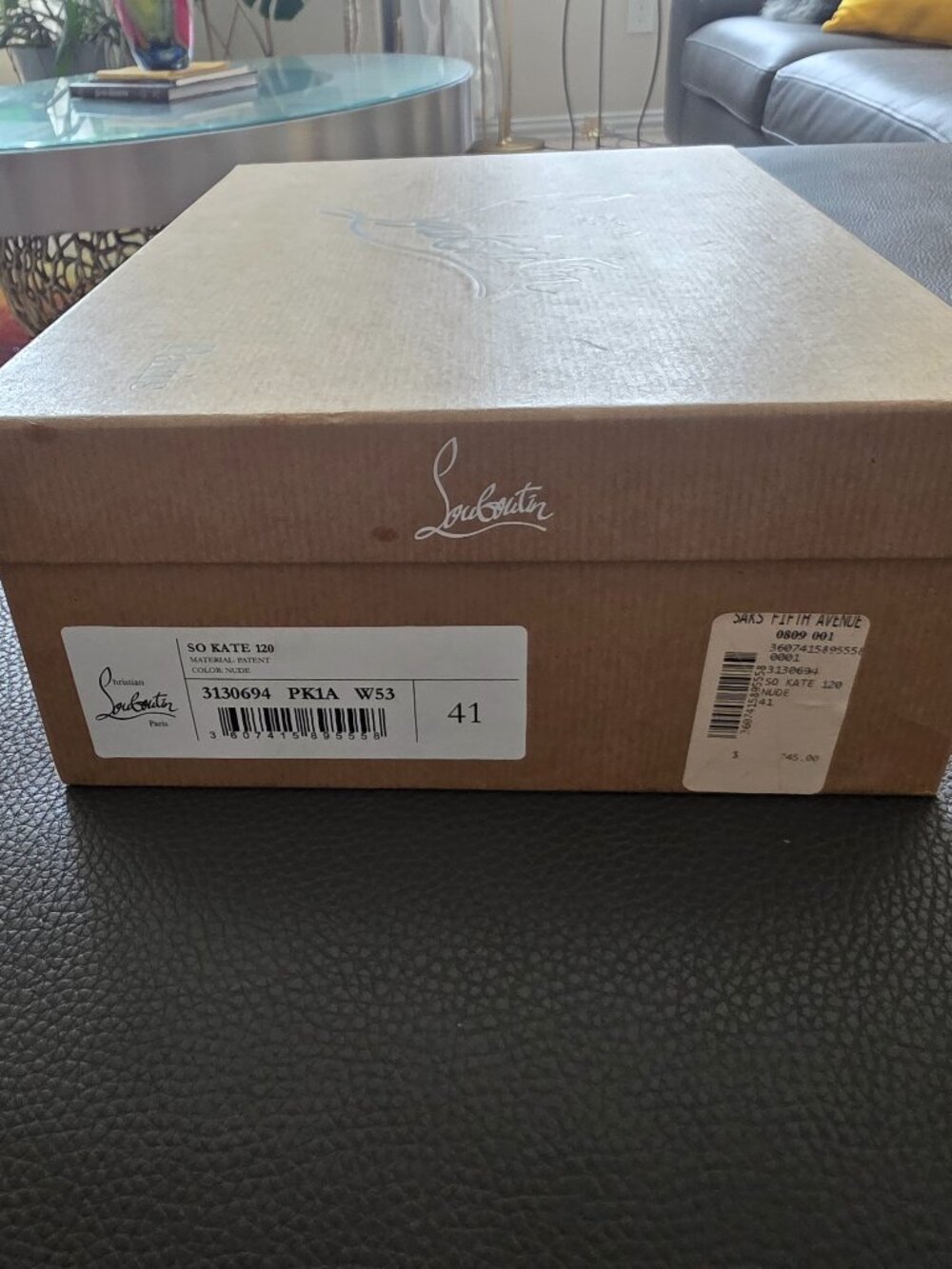 Christian Louboutin So Kate 120 Blush/Nude Patent Pumps
